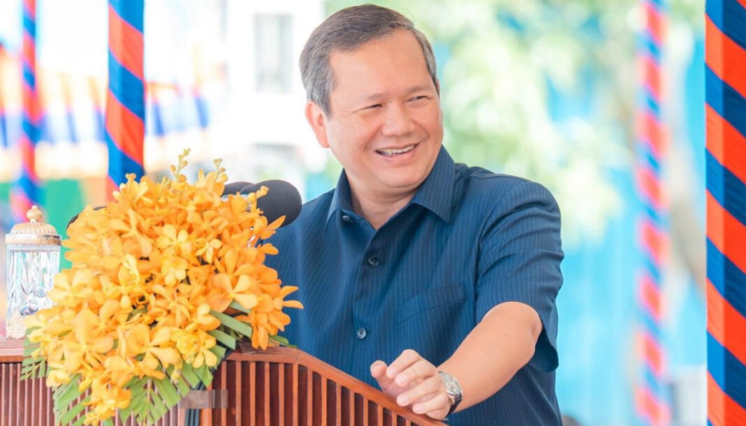 លោក ហ៊ុន ម៉ាណែត ថ្លែង​ក្នុង​ពិធី​សម្ពោធ​មជ្ឈមណ្ឌល​ផ្កាឈូក នៅ​ថ្ងៃទី​២៣ ខែ​កក្កដា ឆ្នាំ​២០២៥។